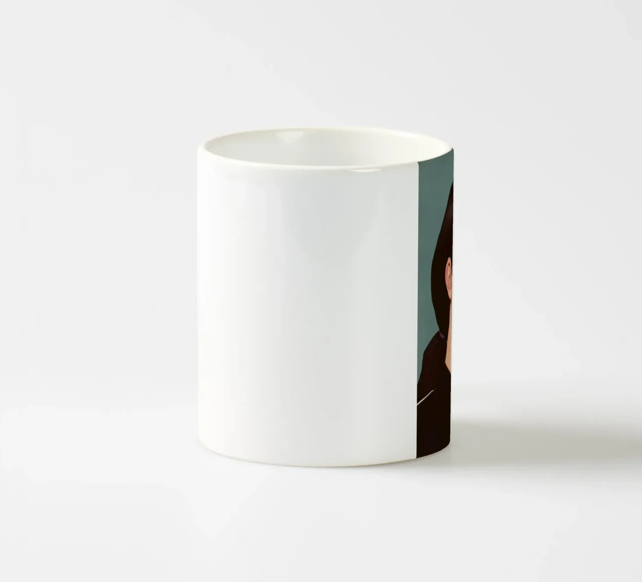 Ritratto moderno e intenso tazza in ceramica da Solace Light