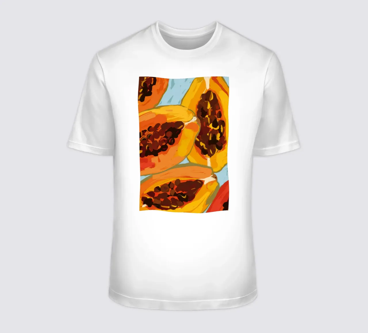 Papaya lussureggiante in primo piano t-shirt da Sun Riser