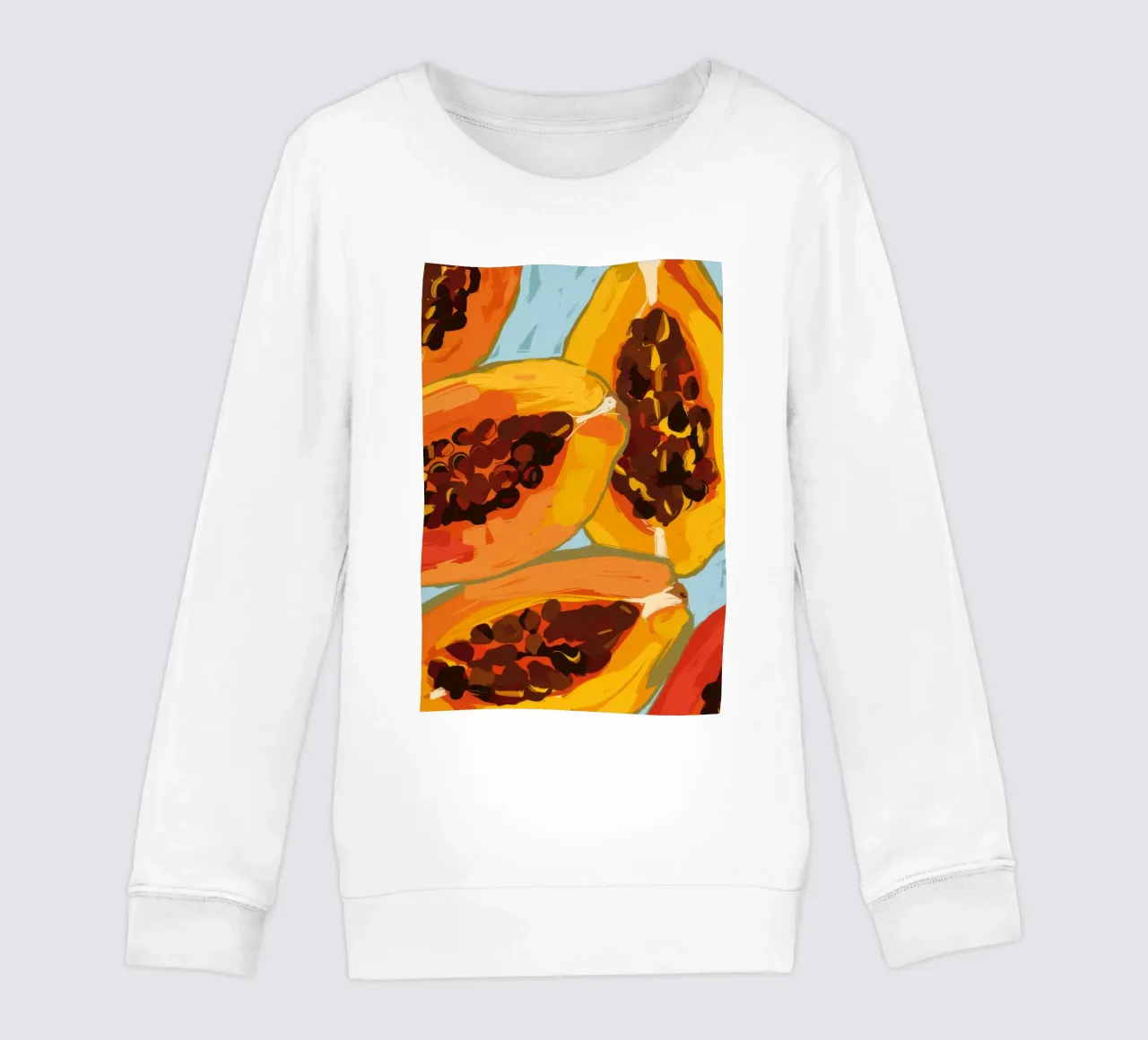 Papaya lussureggiante in primo piano felpa bambino da Sun Riser