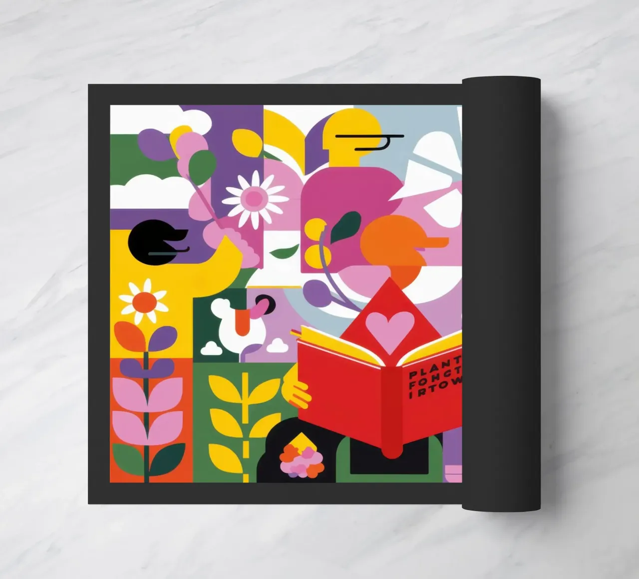 Reader New Leaf doormat by Solace Light