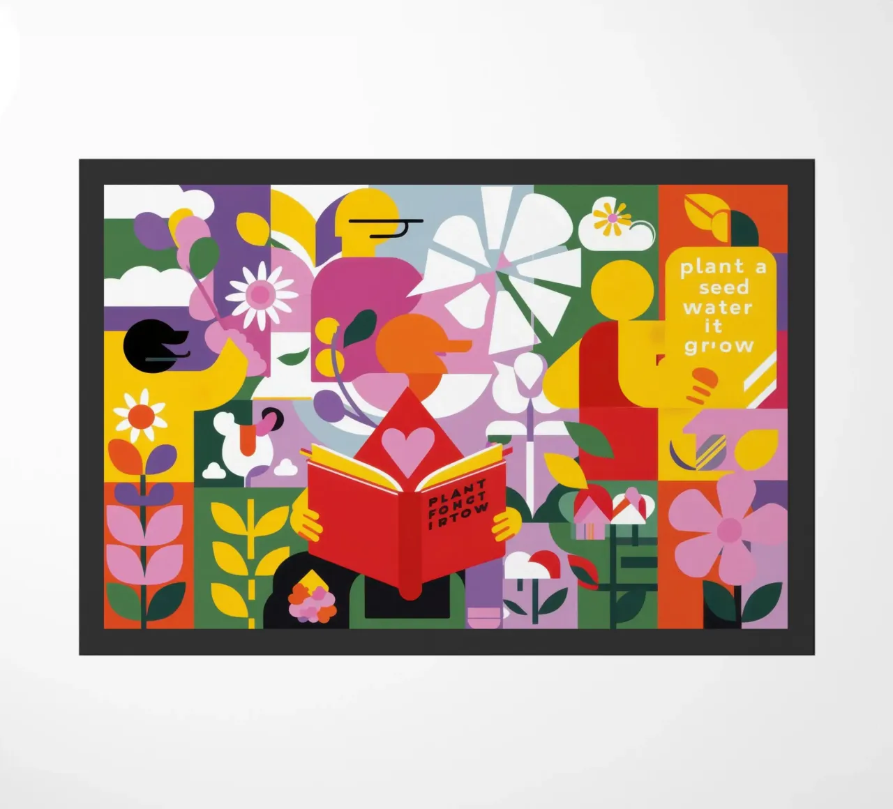 Reader New Leaf doormat by Solace Light