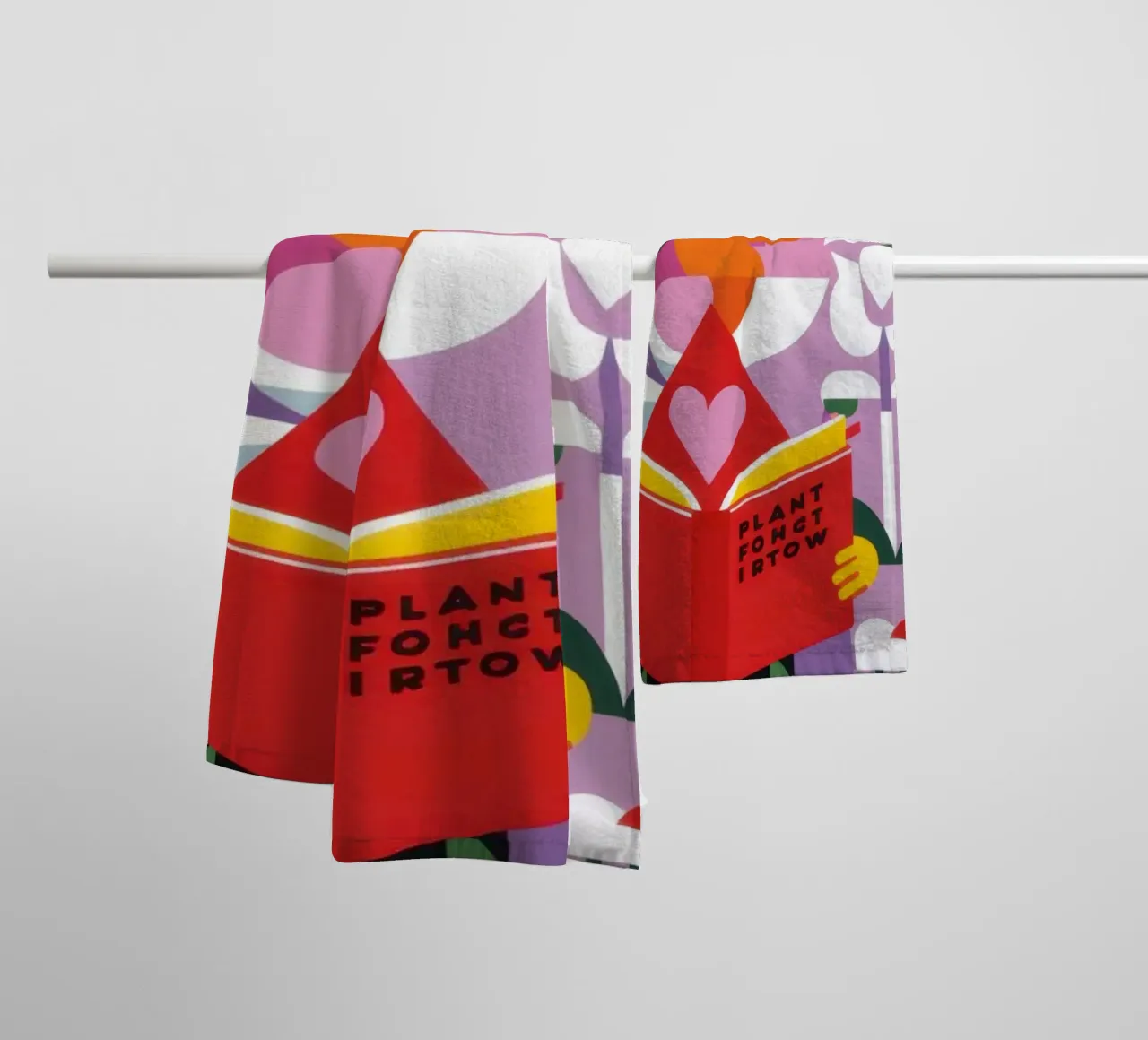 Lezer Nieuw Blad badhanddoek van Solace Light