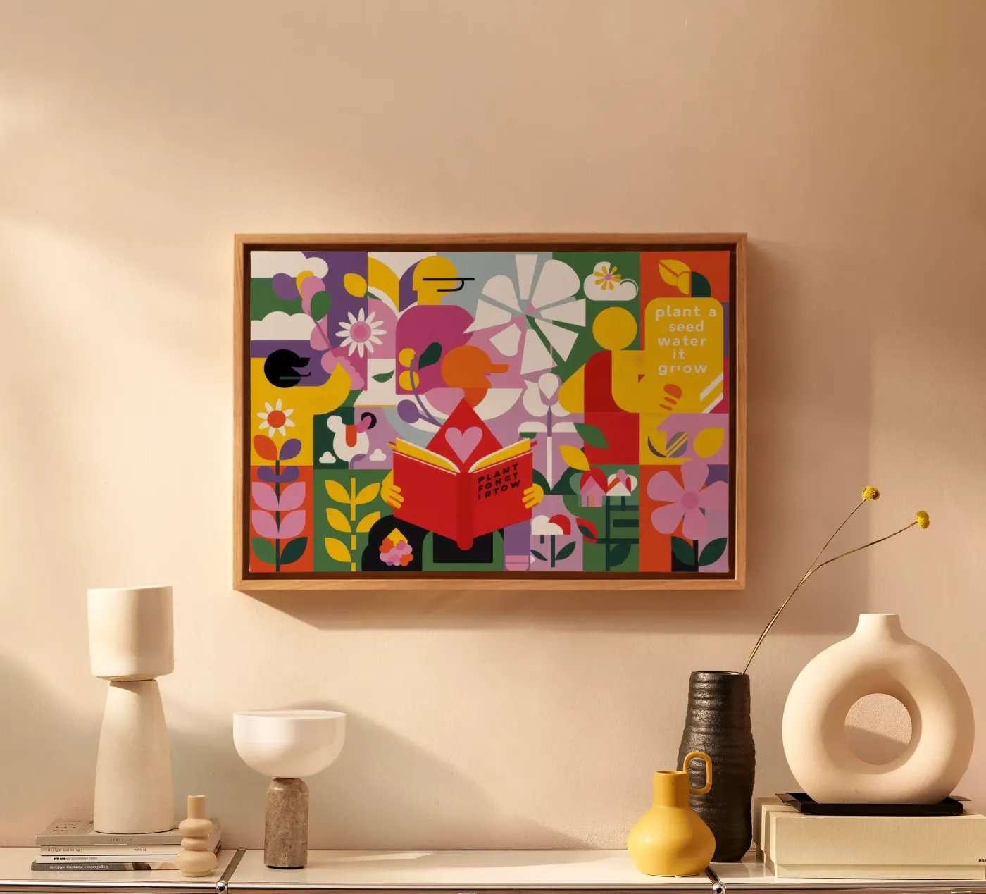 Reader New Leaf canvas van Solace Light