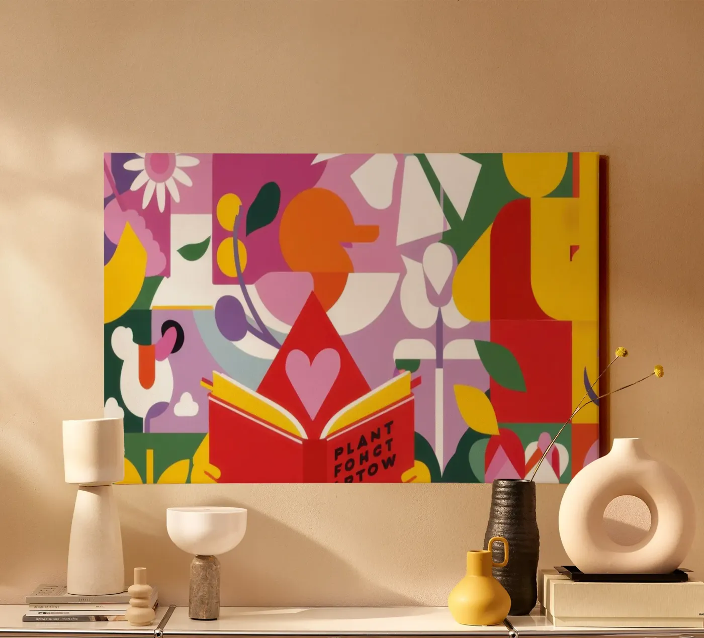 Reader New Leaf canvas van Solace Light