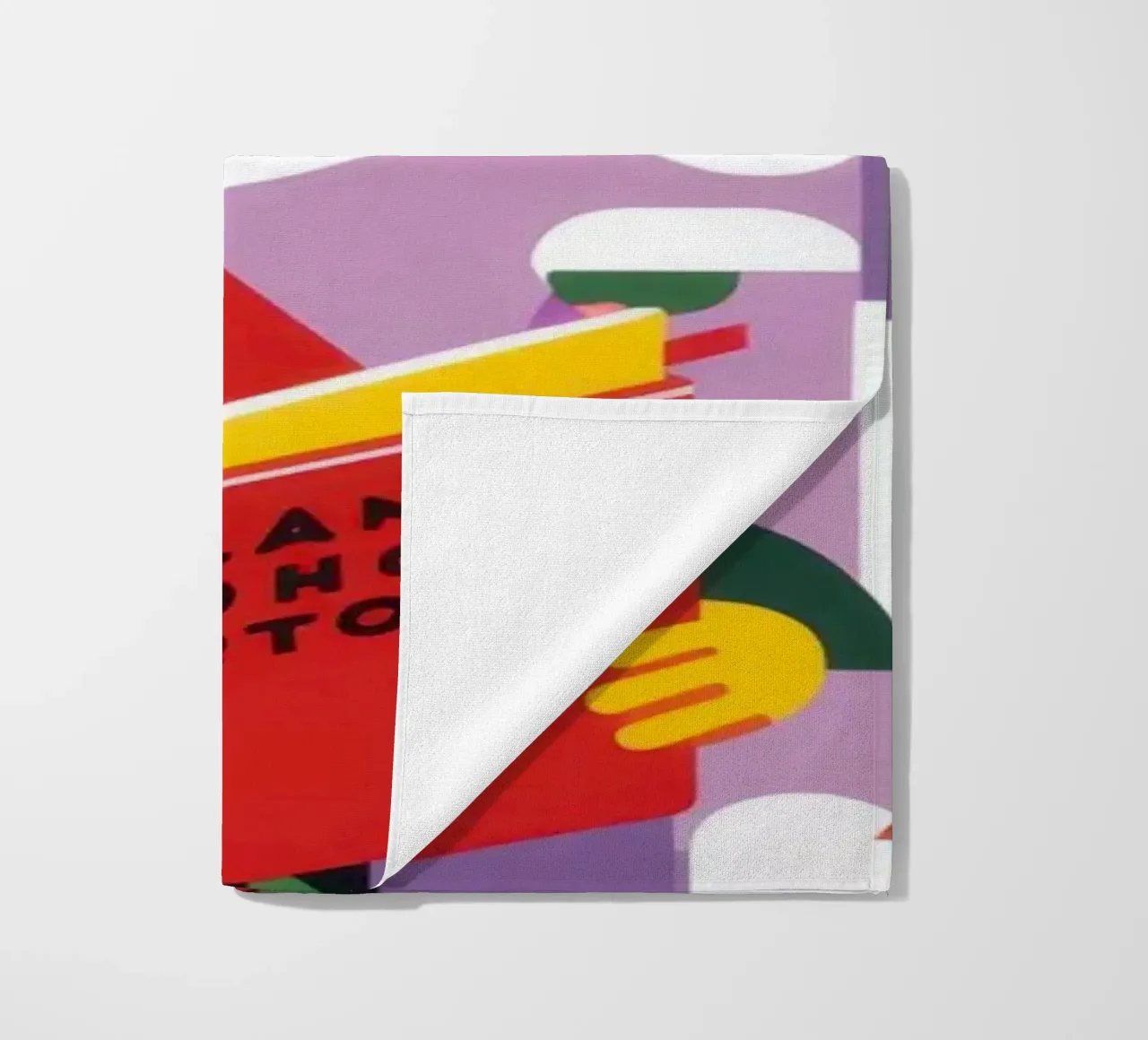 Lezer Nieuw Blad strandhanddoek van Solace Light