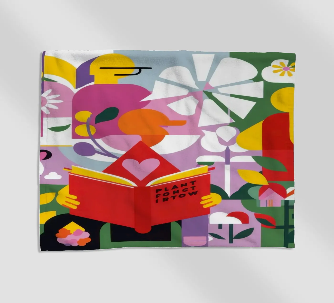 Reader New Leaf strandhanddoek van Solace Light