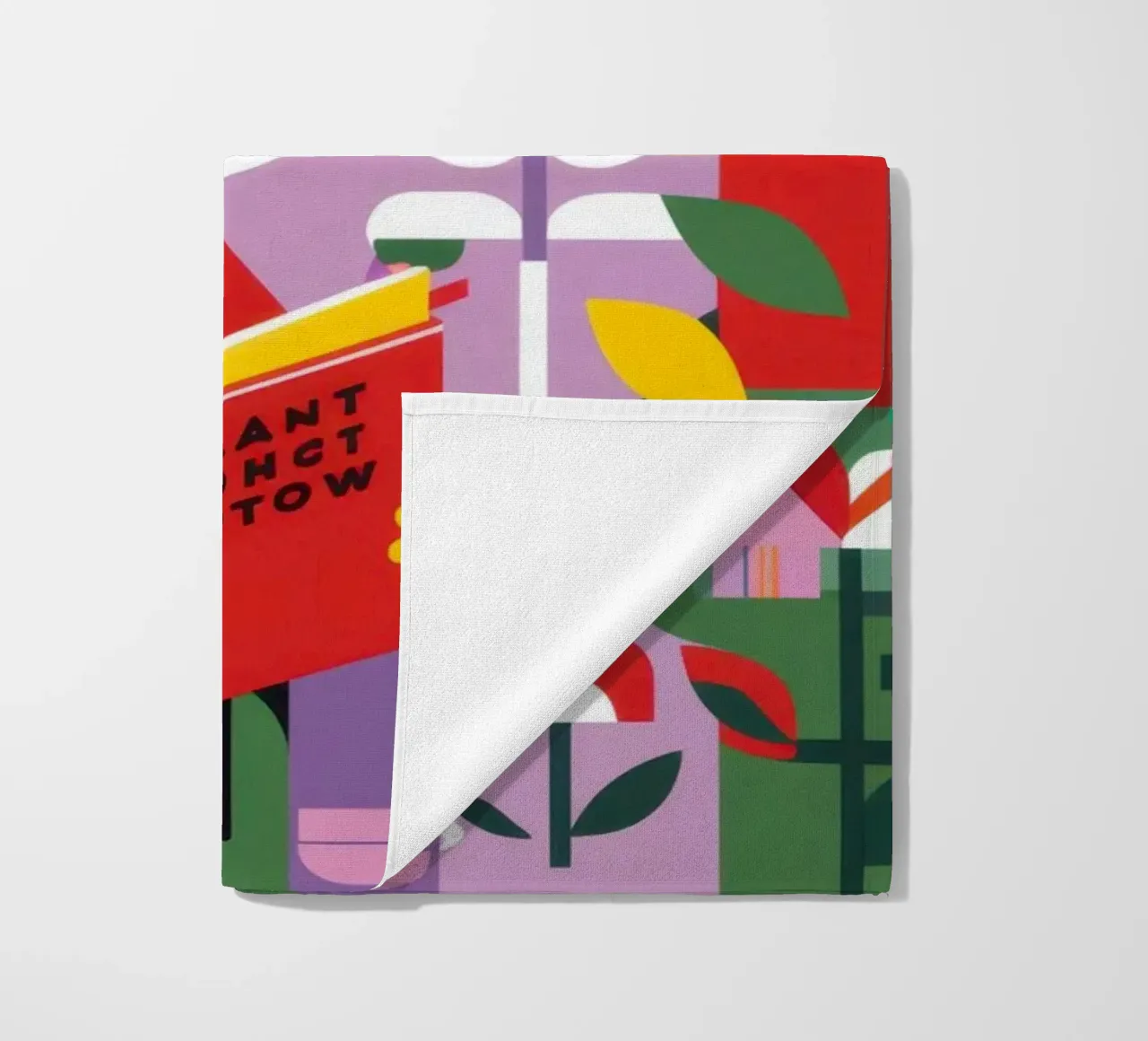 Lezer Nieuw Blad strandhanddoek van Solace Light