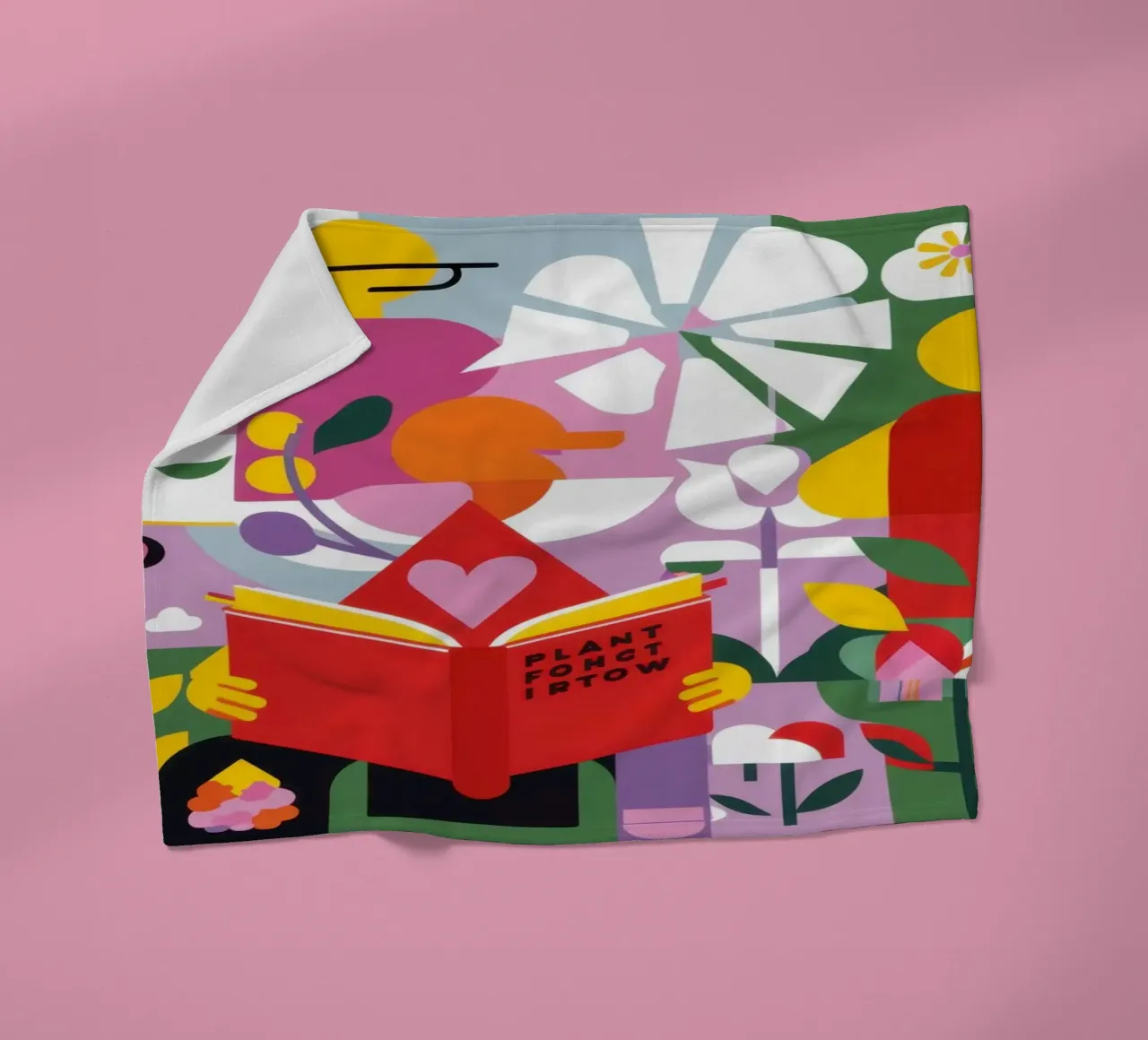 Reader New Leaf fleecedeken van Solace Light