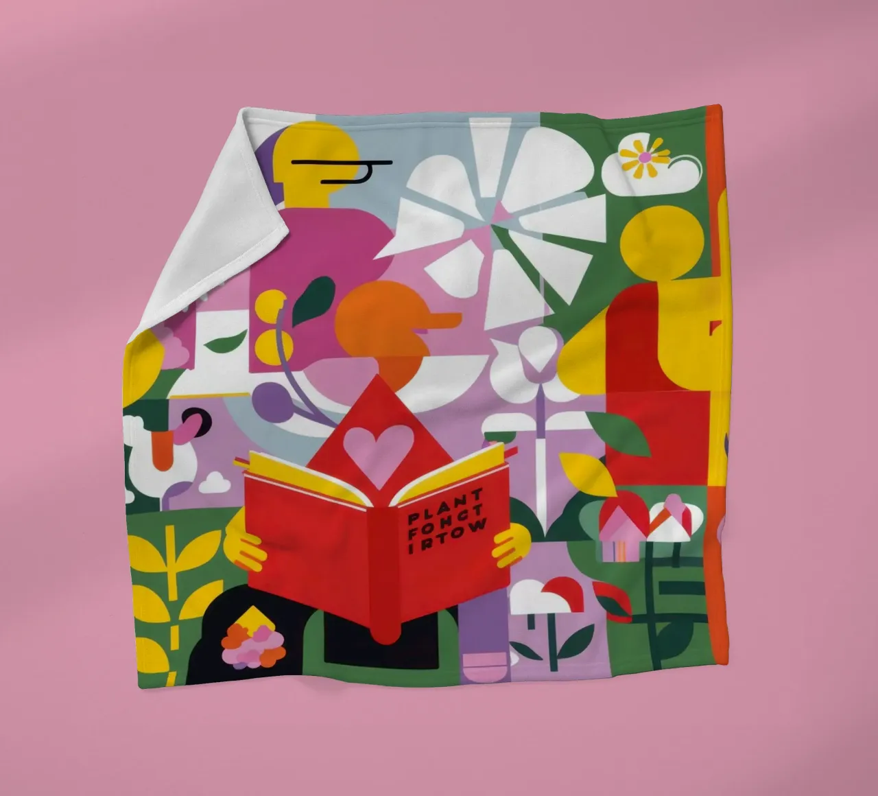 Reader New Leaf fleecedeken van Solace Light