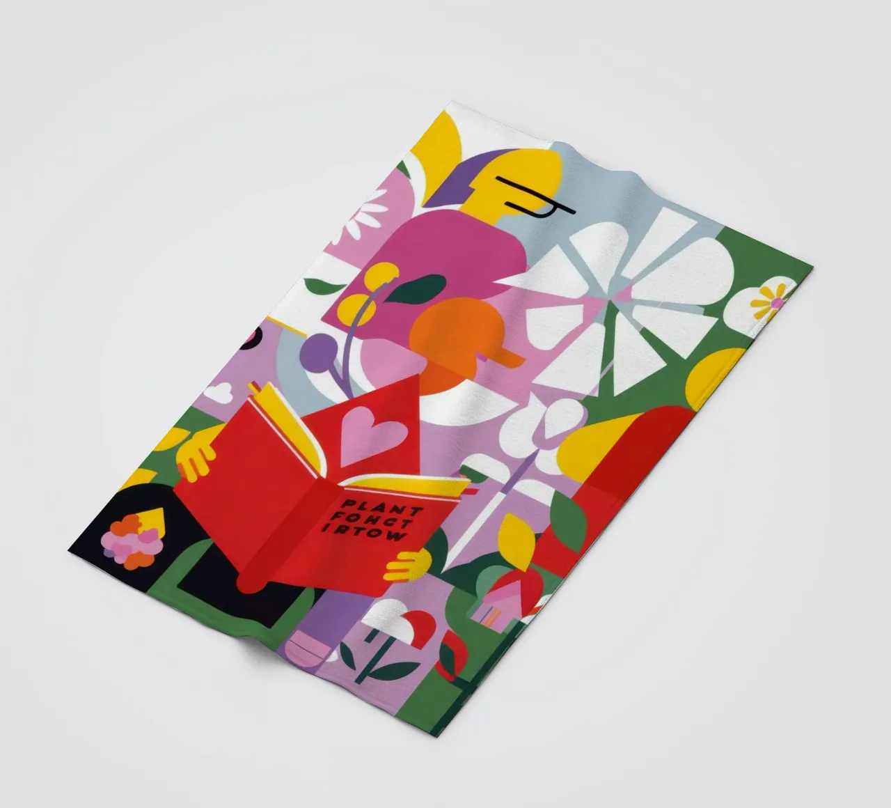 Reader New Leaf fleecedeken van Solace Light