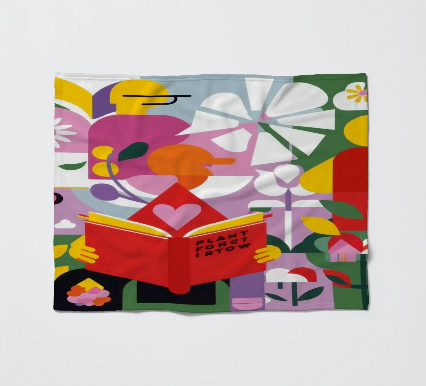 Lezer Nieuw Blad fleecedeken van Solace Light