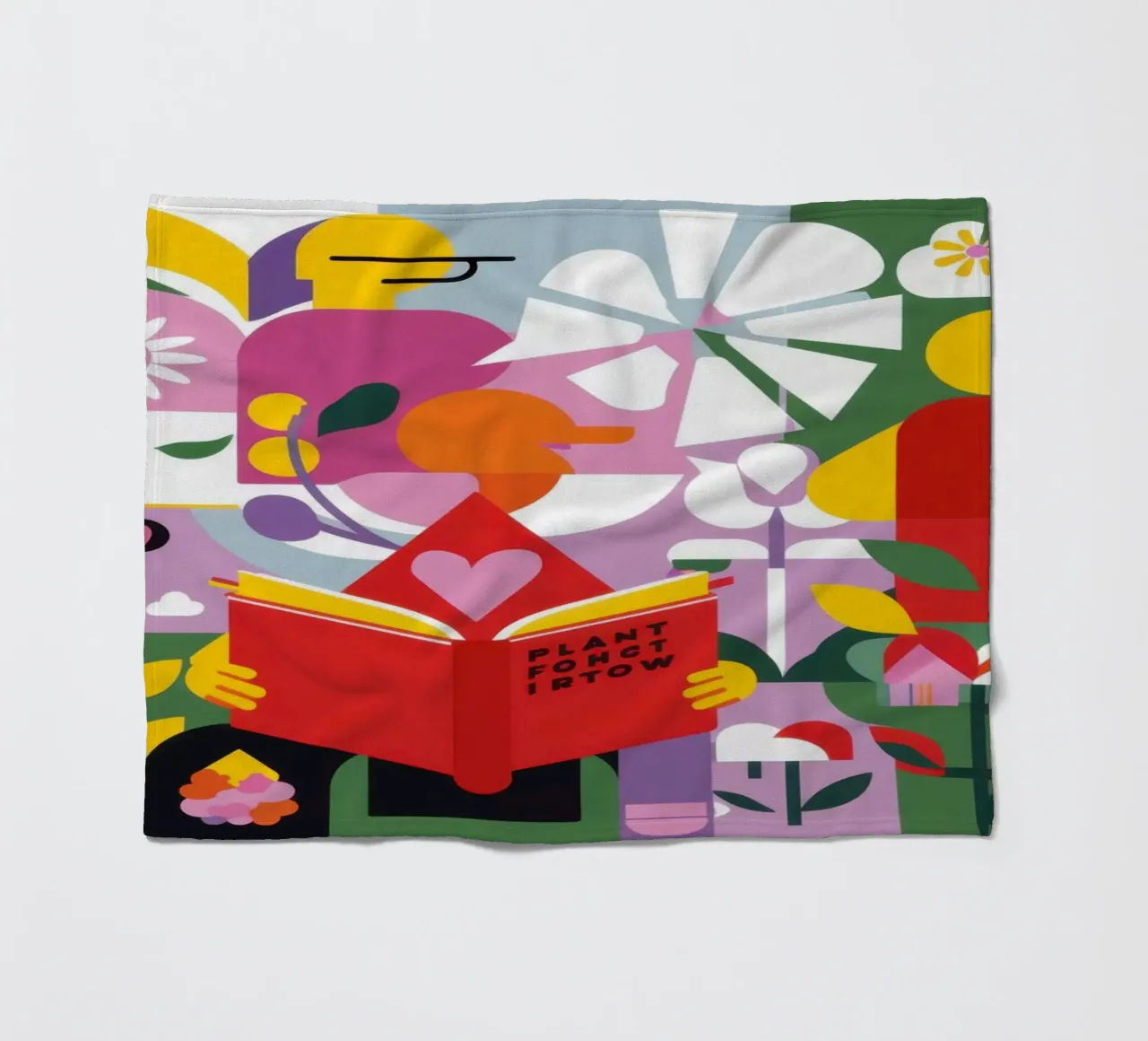 Reader New Leaf fleecedeken van Solace Light