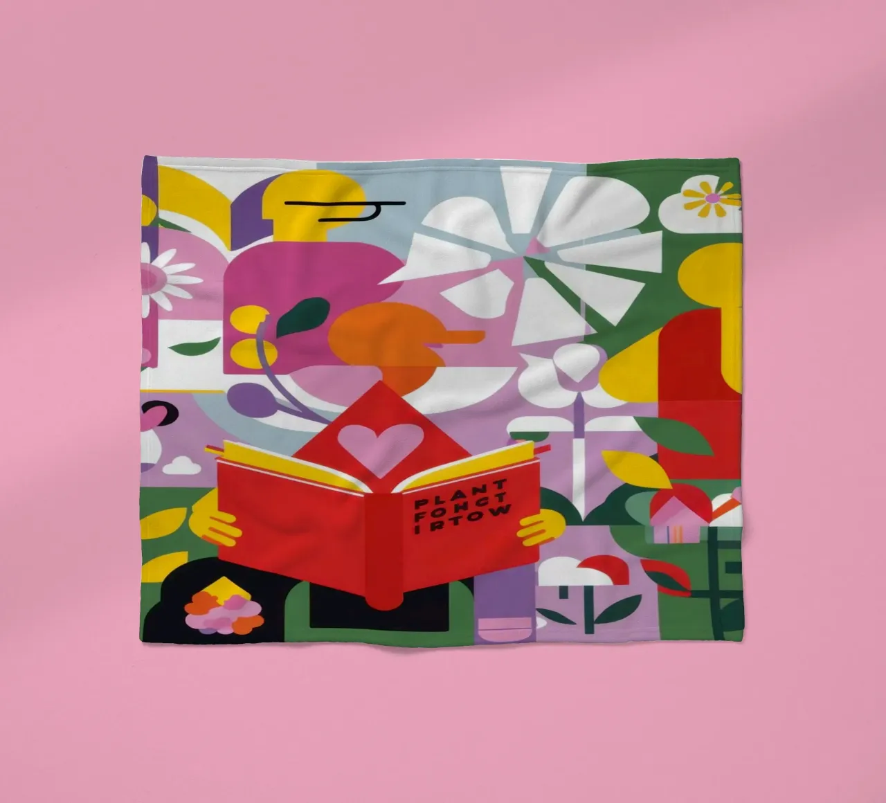 Reader New Leaf fleecedeken van Solace Light