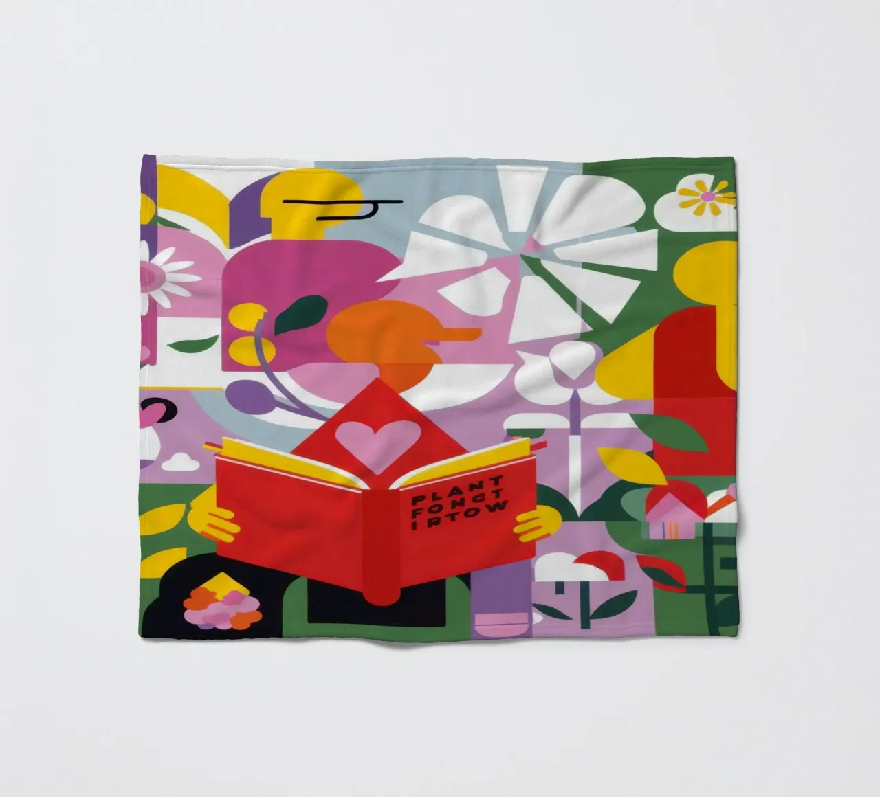 Reader New Leaf fleecedeken van Solace Light