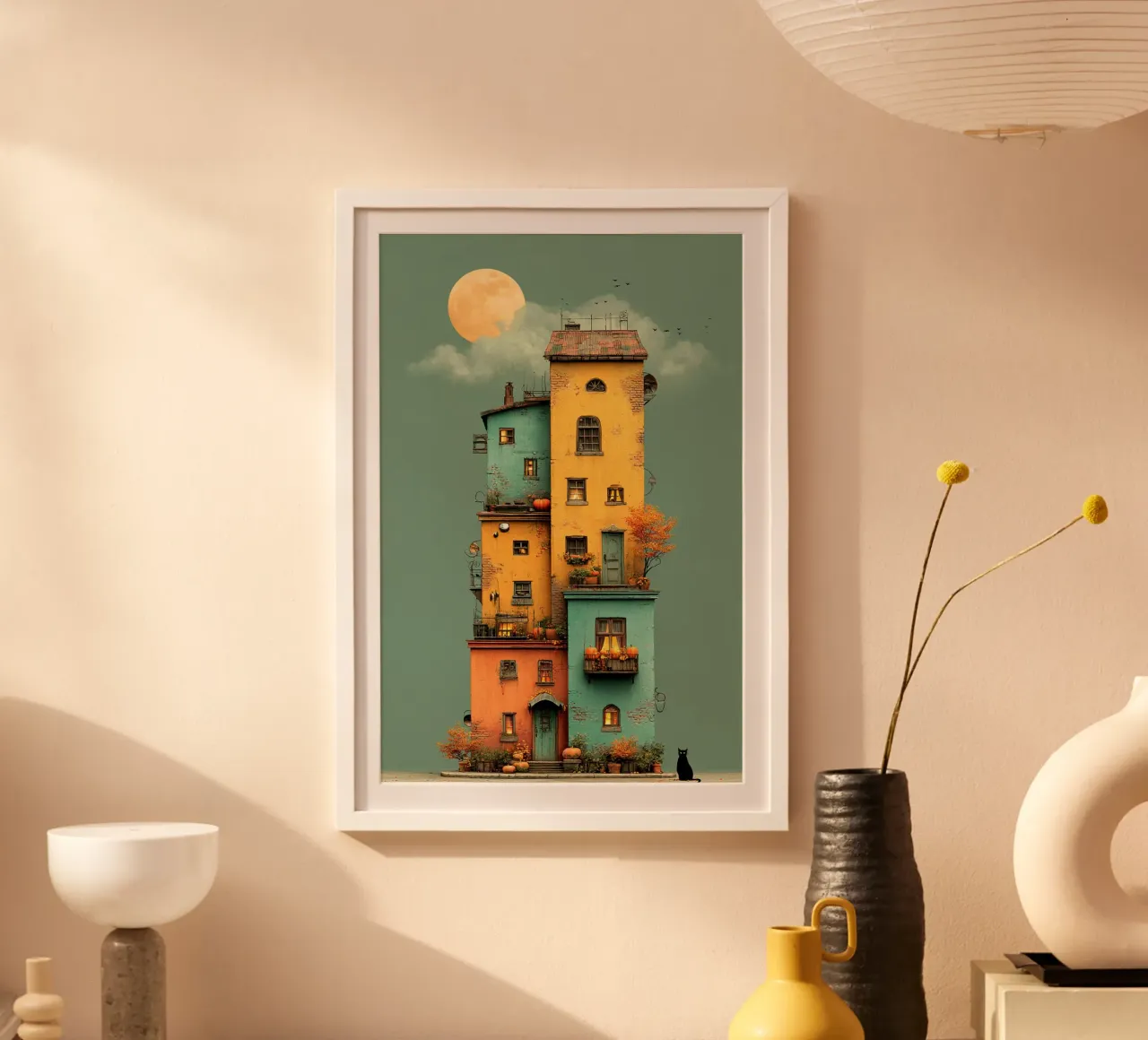 Halloween Tower carta hahnemühle da wonderfolk
