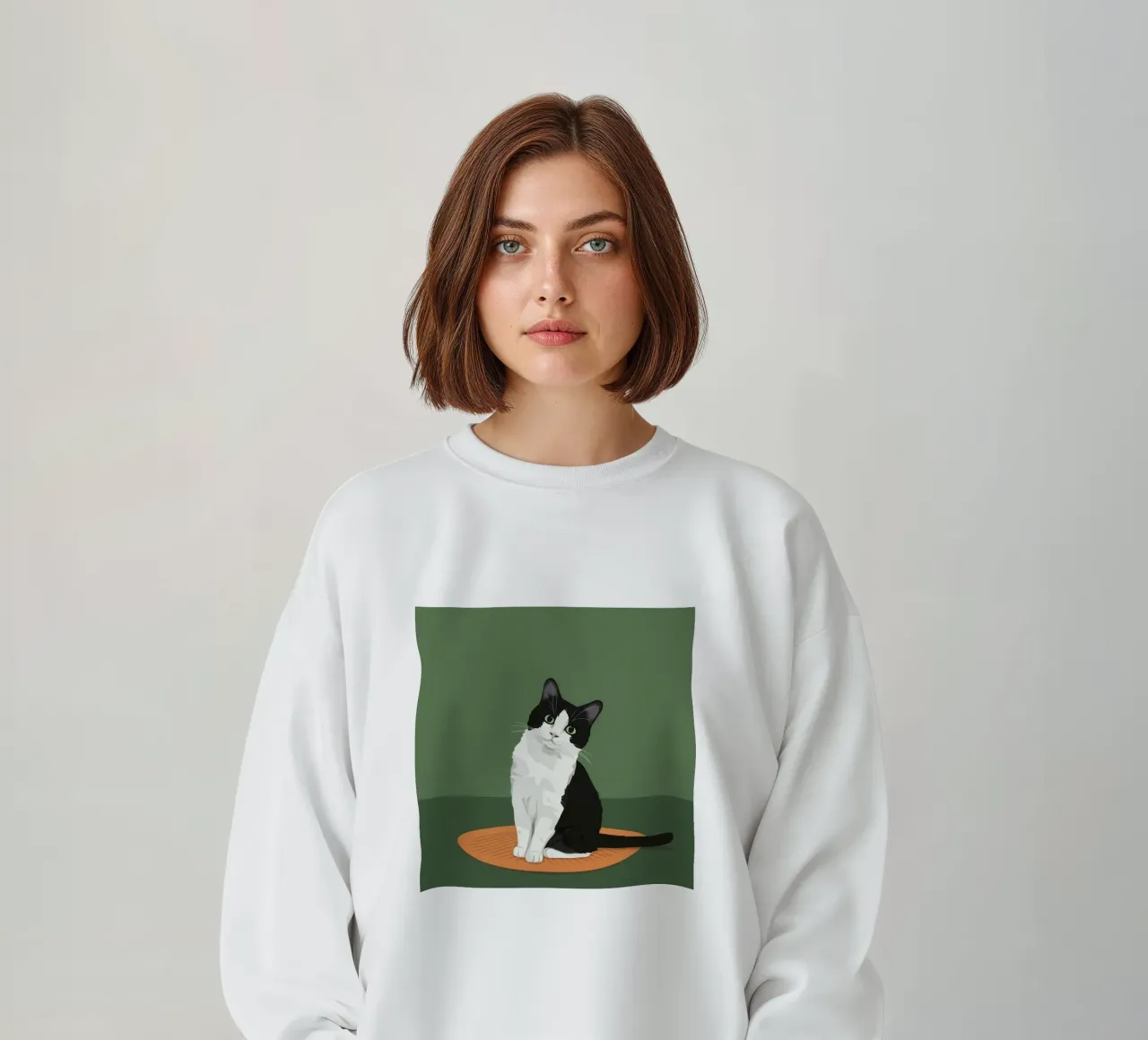 Gatto Tuxedo in posa felpa da Solace Light