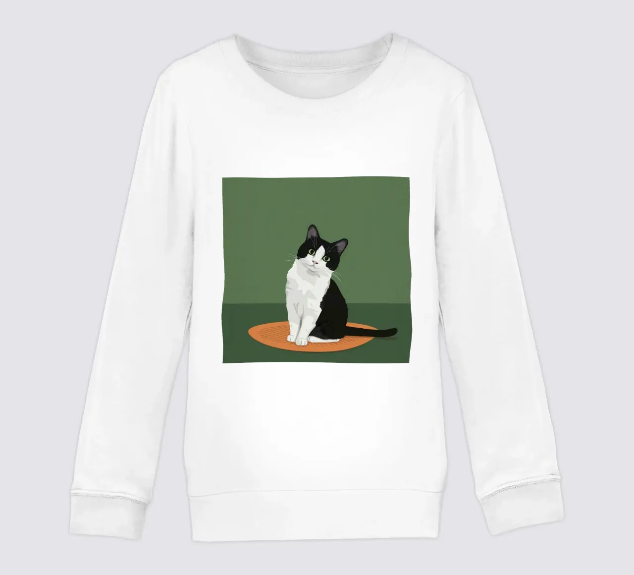Gatto Tuxedo in posa felpa bambino da Solace Light