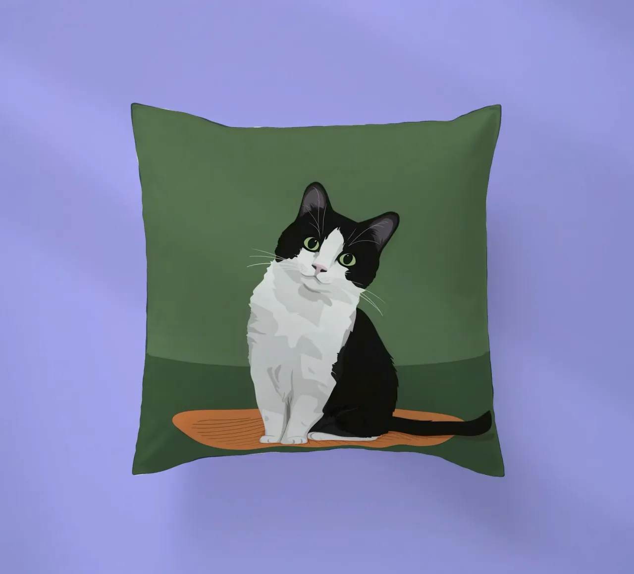 Gatto Tuxedo in posa cuscino da Solace Light