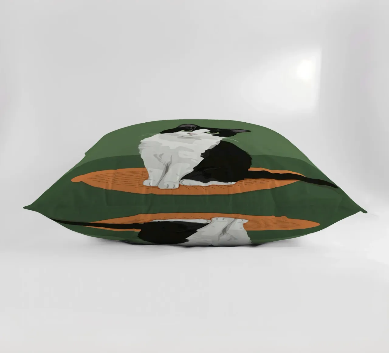 Gatto Tuxedo in posa cuscino da Solace Light