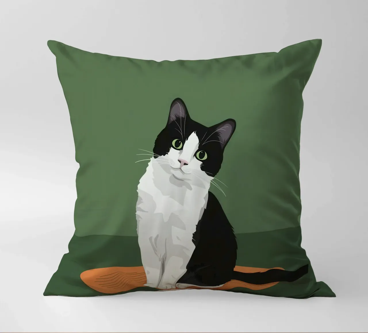 Gatto Tuxedo in posa cuscino da Solace Light