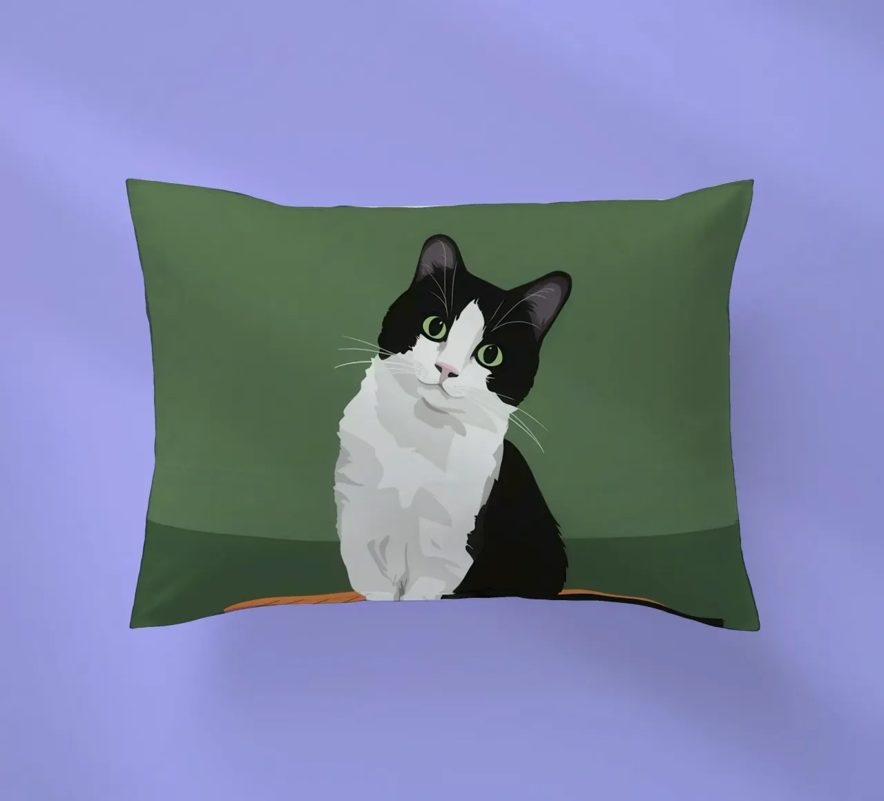 Gatto Tuxedo in posa cuscino da Solace Light