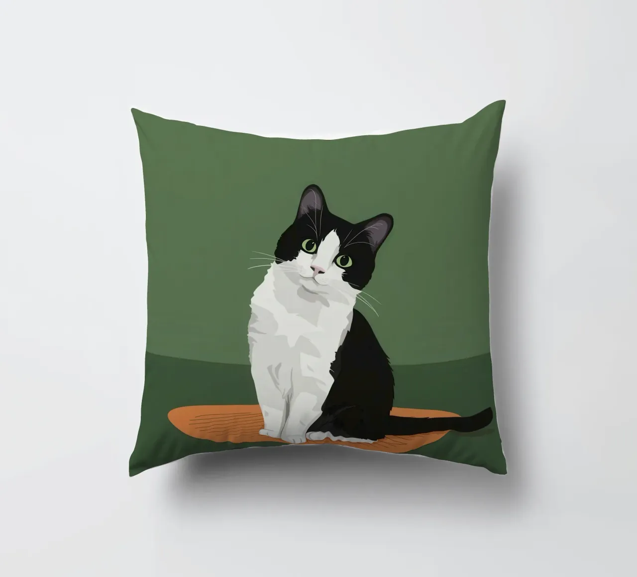 Gatto Tuxedo in posa cuscino da Solace Light