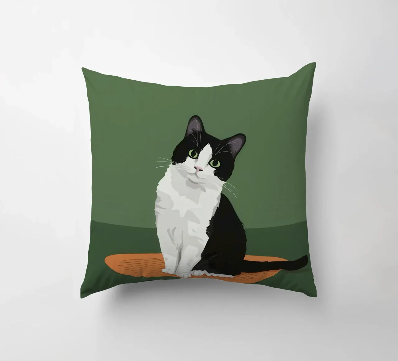 Gatto Tuxedo in posa cuscino da Solace Light