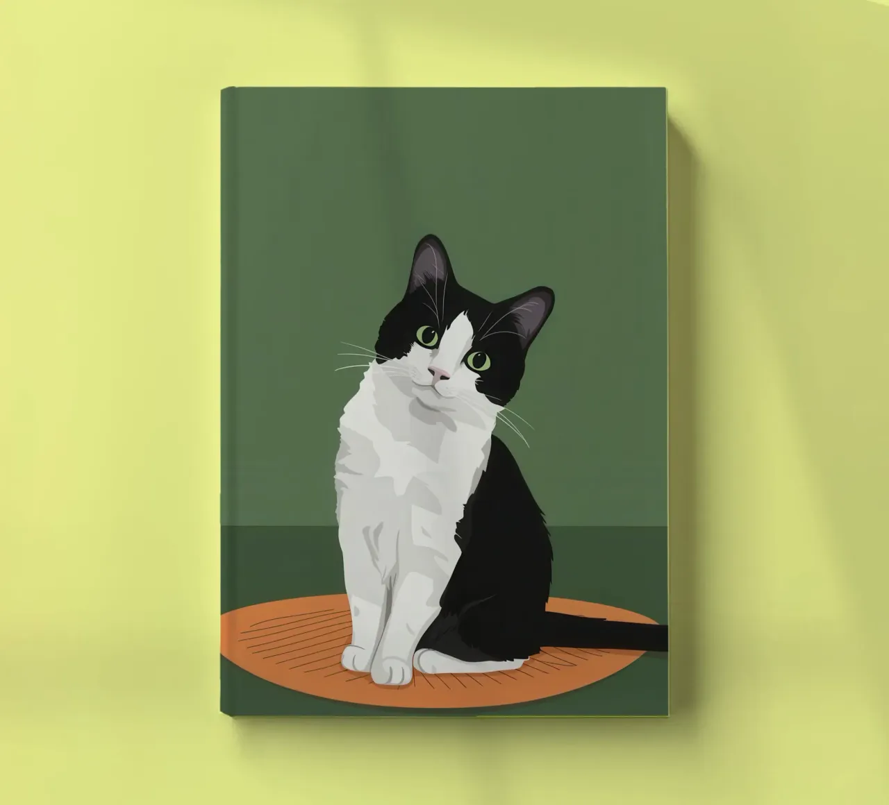 Gatto Tuxedo in posa diario da Solace Light
