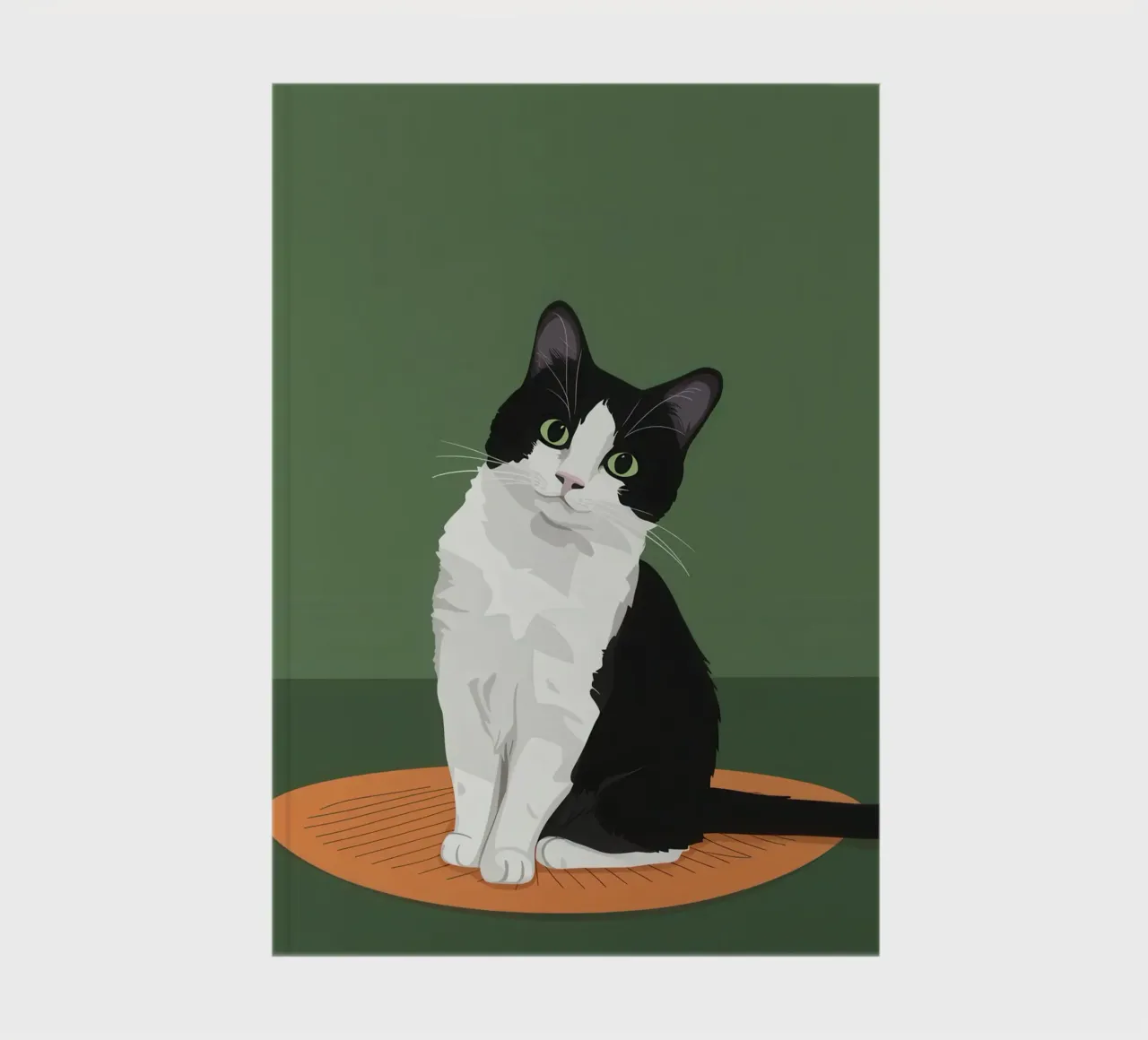 Gatto Tuxedo in posa diario da Solace Light