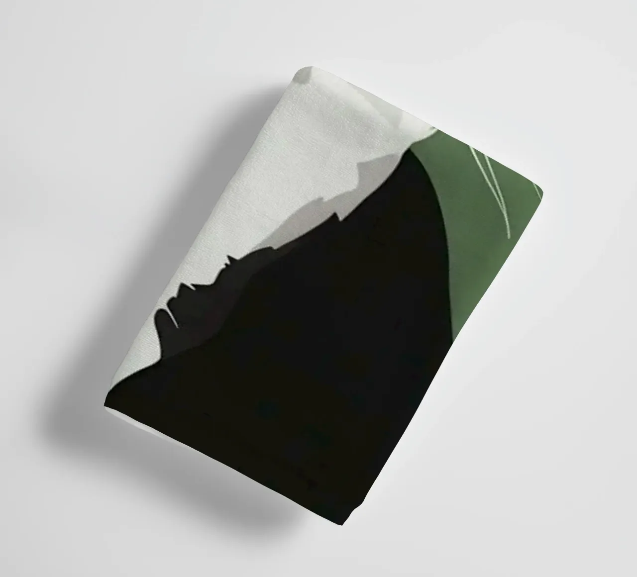 Poised Tuxedo Cat towel by Solace Light
