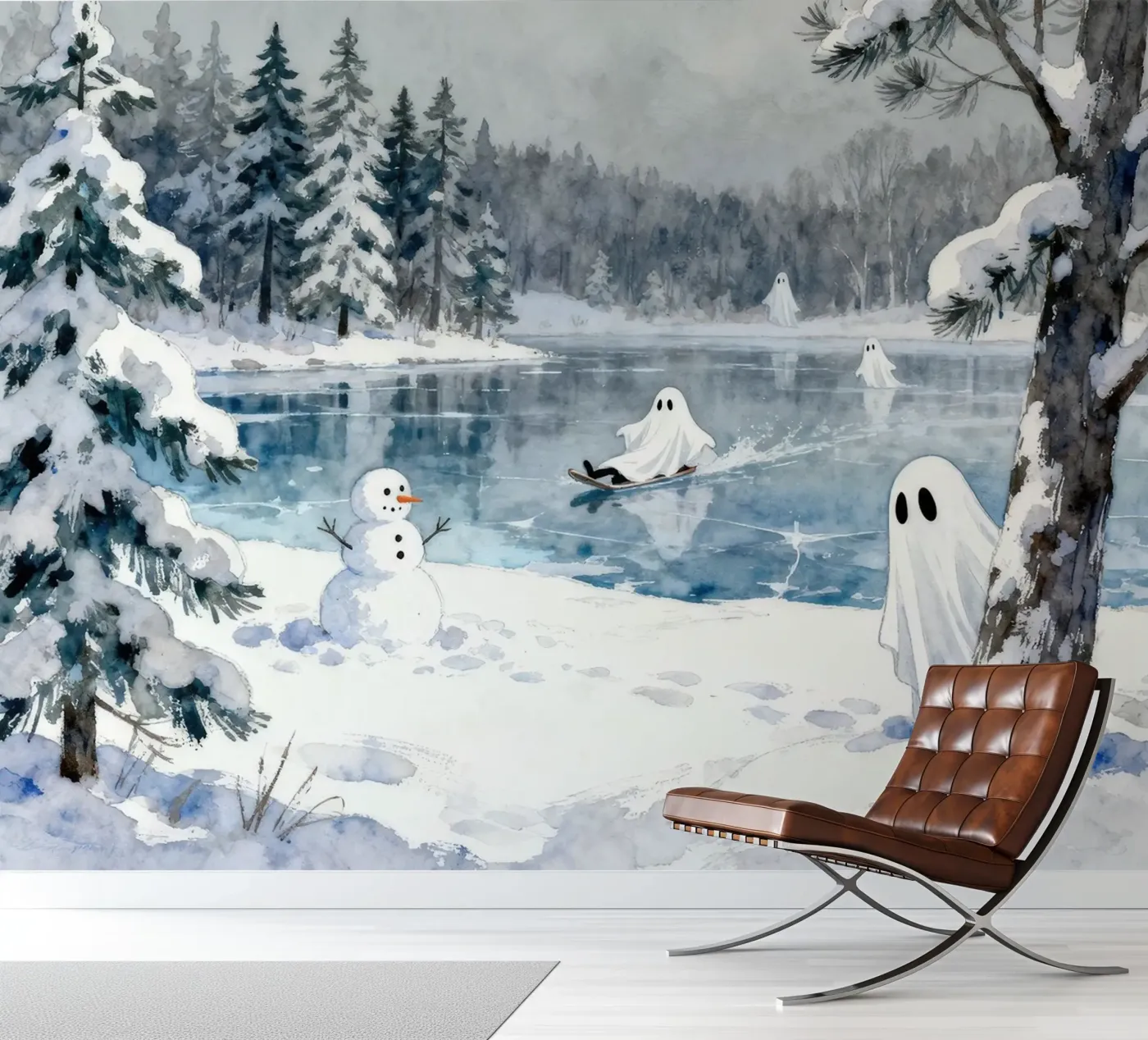 Spooky Ghost fotobehang van EverLuvv Studio