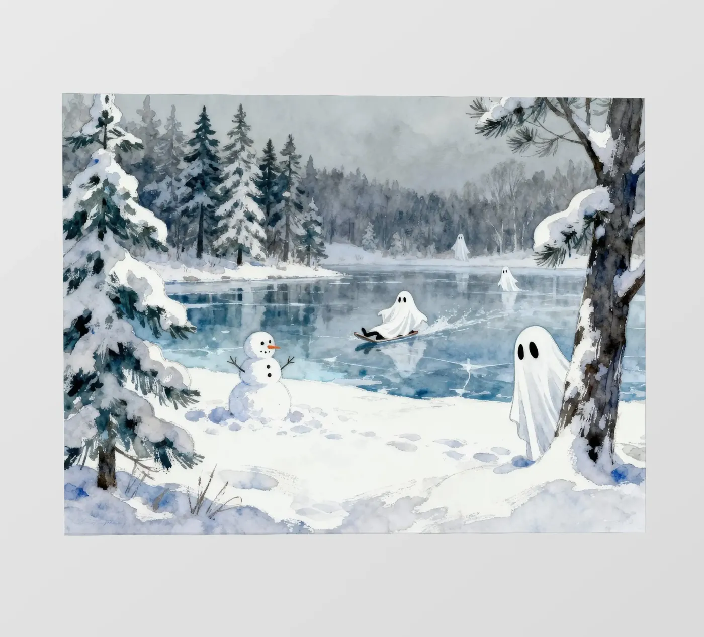 Spooky Ghost fotobehang van EverLuvv Studio