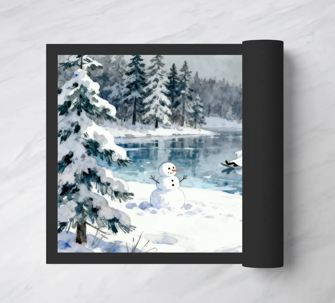 Spooky Ghost deurmat van EverLuvv Studio