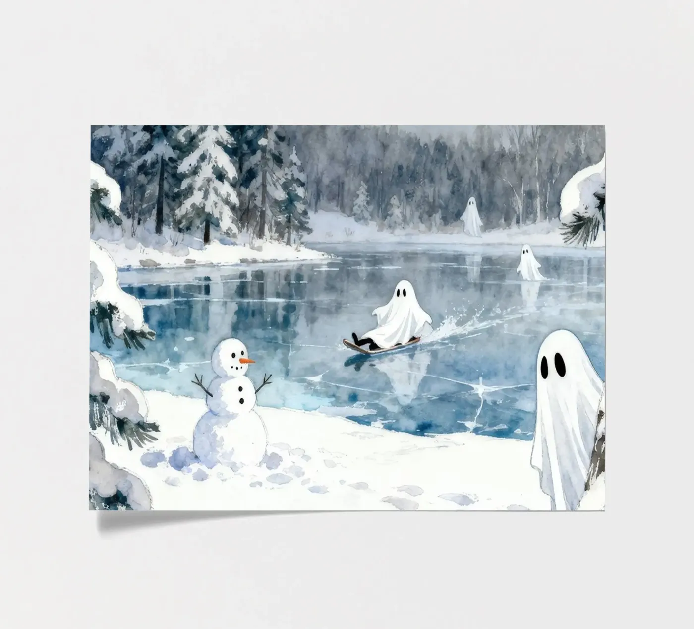 Spooky Ghost sticker sheet by EverLuvv Studio