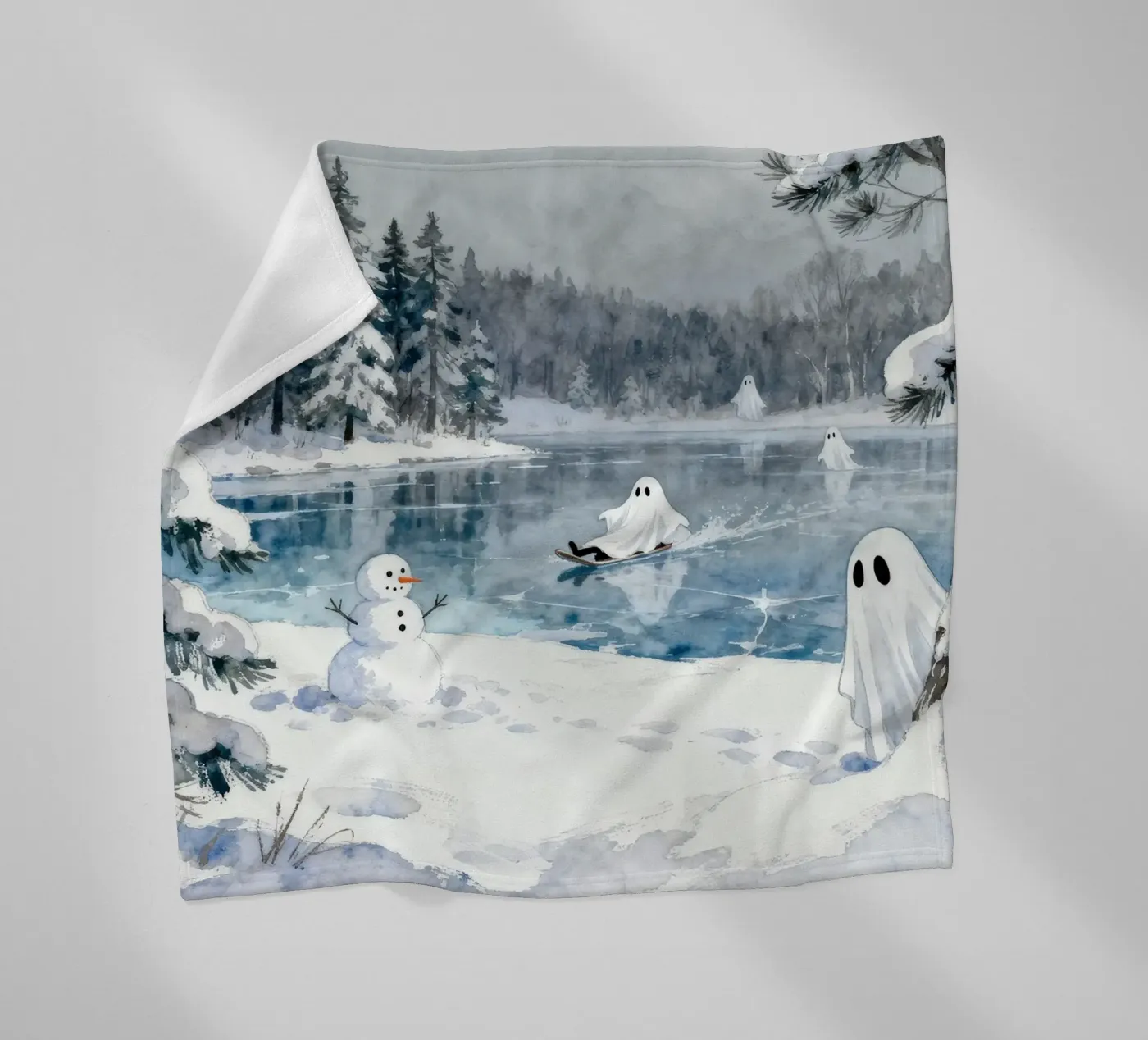 Spooky Ghost fleecedeken van EverLuvv Studio