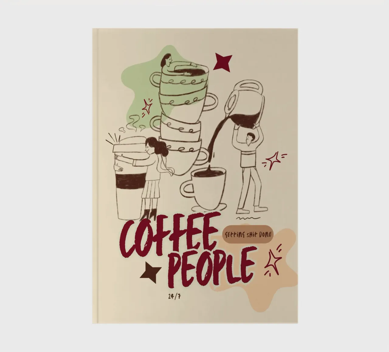 Le persone che bevono il caffè fanno cose importanti diario da Taika Tori Art