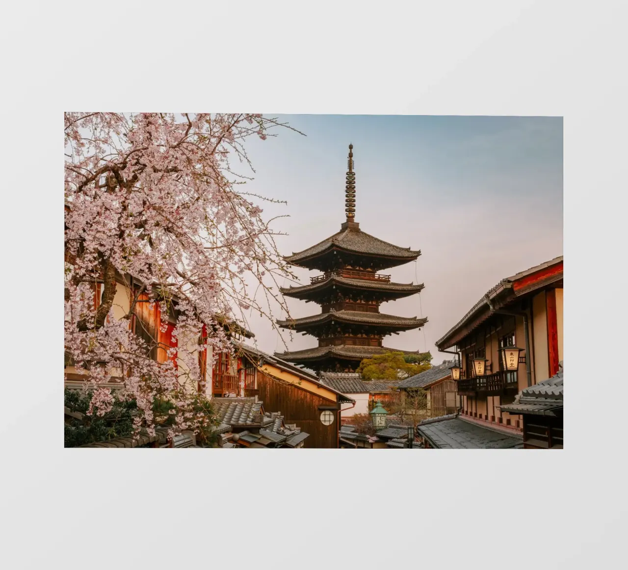 L'alba a Kyoto, Giappone pellicola backlit da mbgraphx2