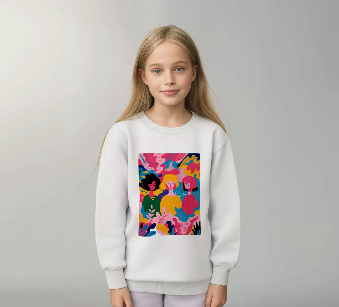 Sorellanza in fiore felpa bambino da Solace Light