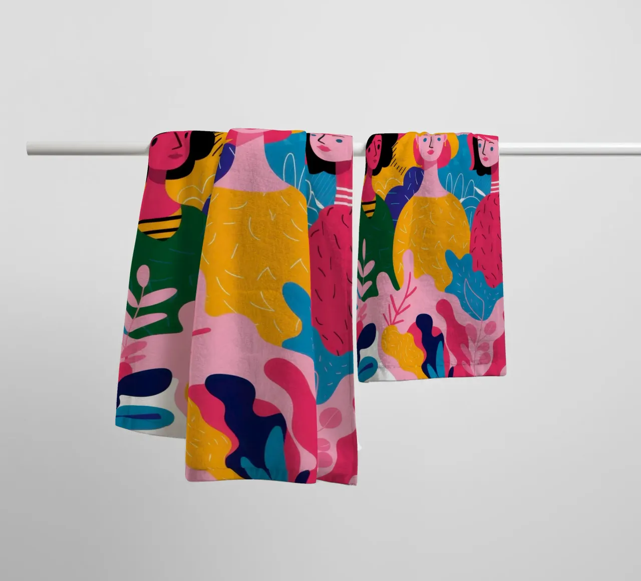Sorellanza in fiore asciugamano da bagno da Solace Light