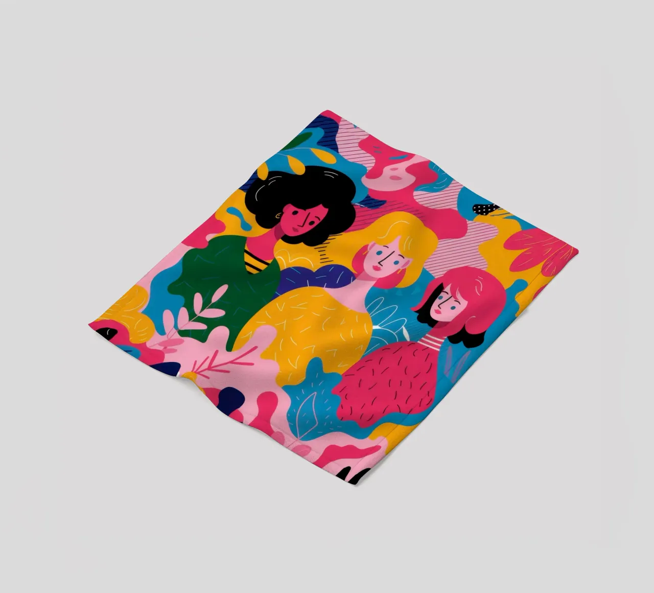 Sorellanza in fiore coperta in pile da Solace Light