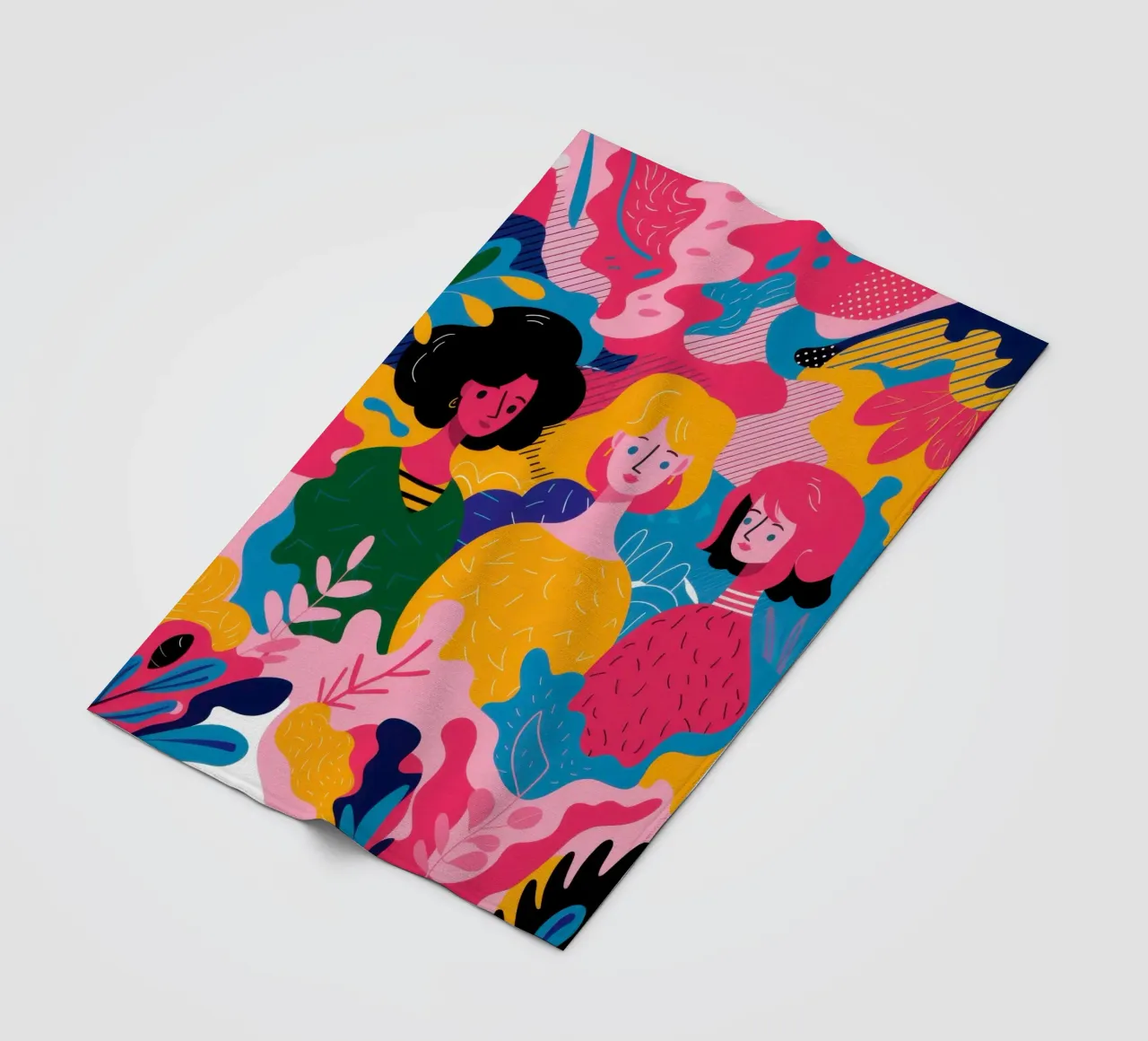 Sorellanza in fiore coperta in pile da Solace Light