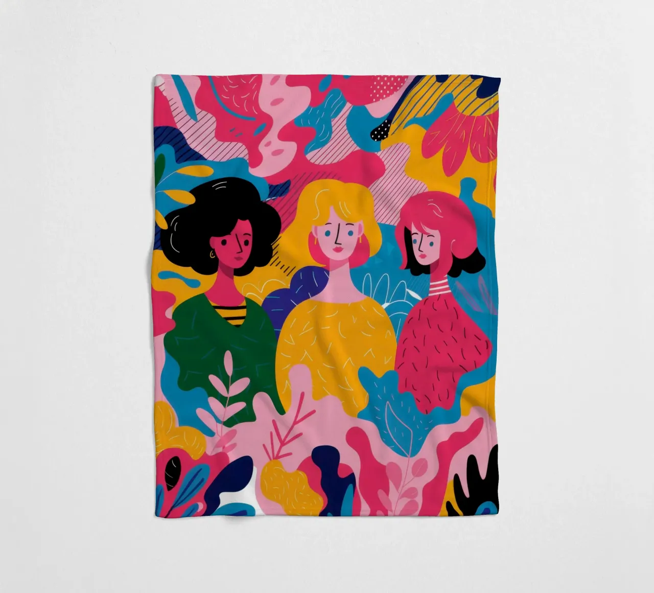 Sorellanza in fiore coperta in pile da Solace Light