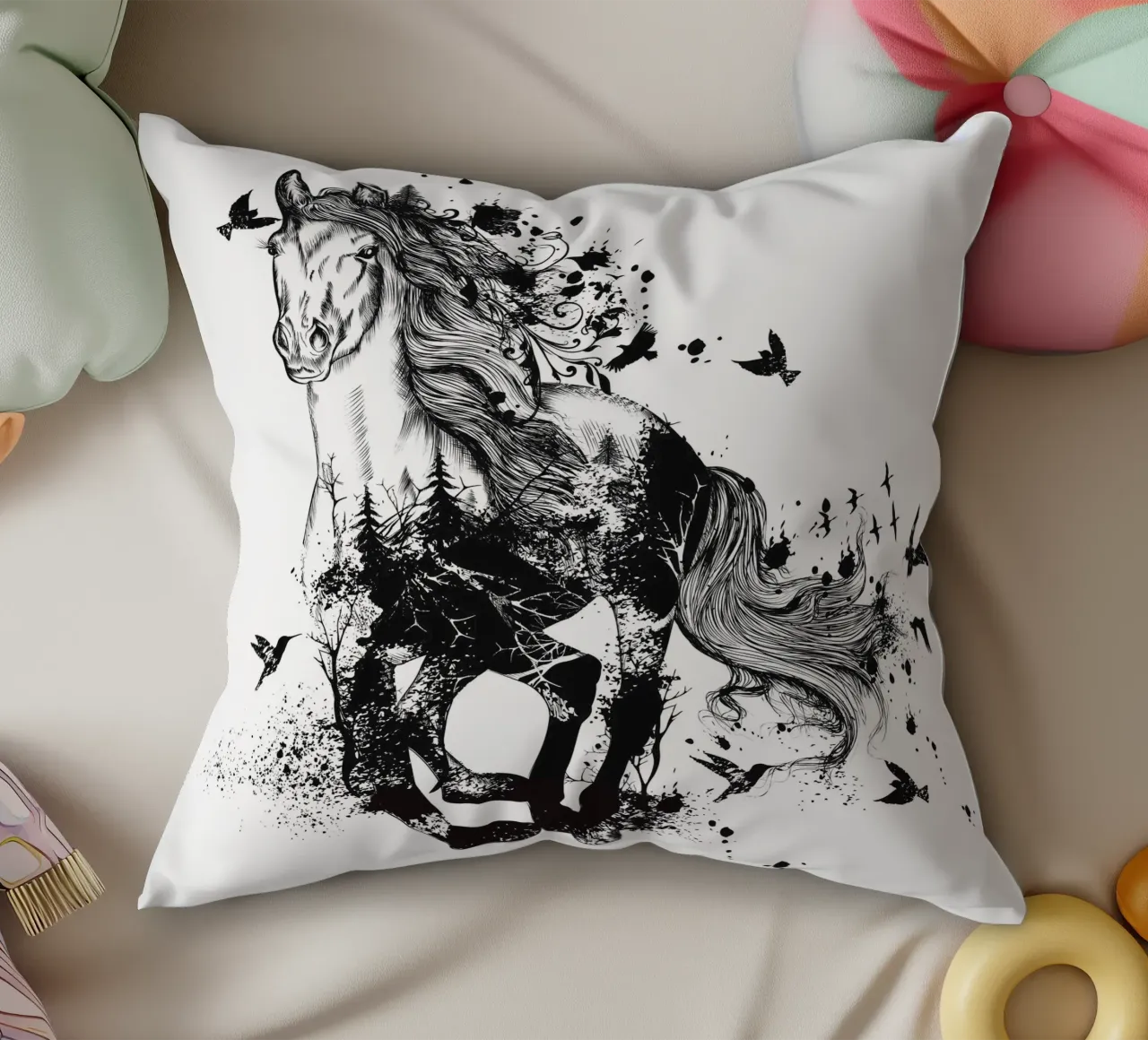 Stallion cuscino da Artsy Bessy