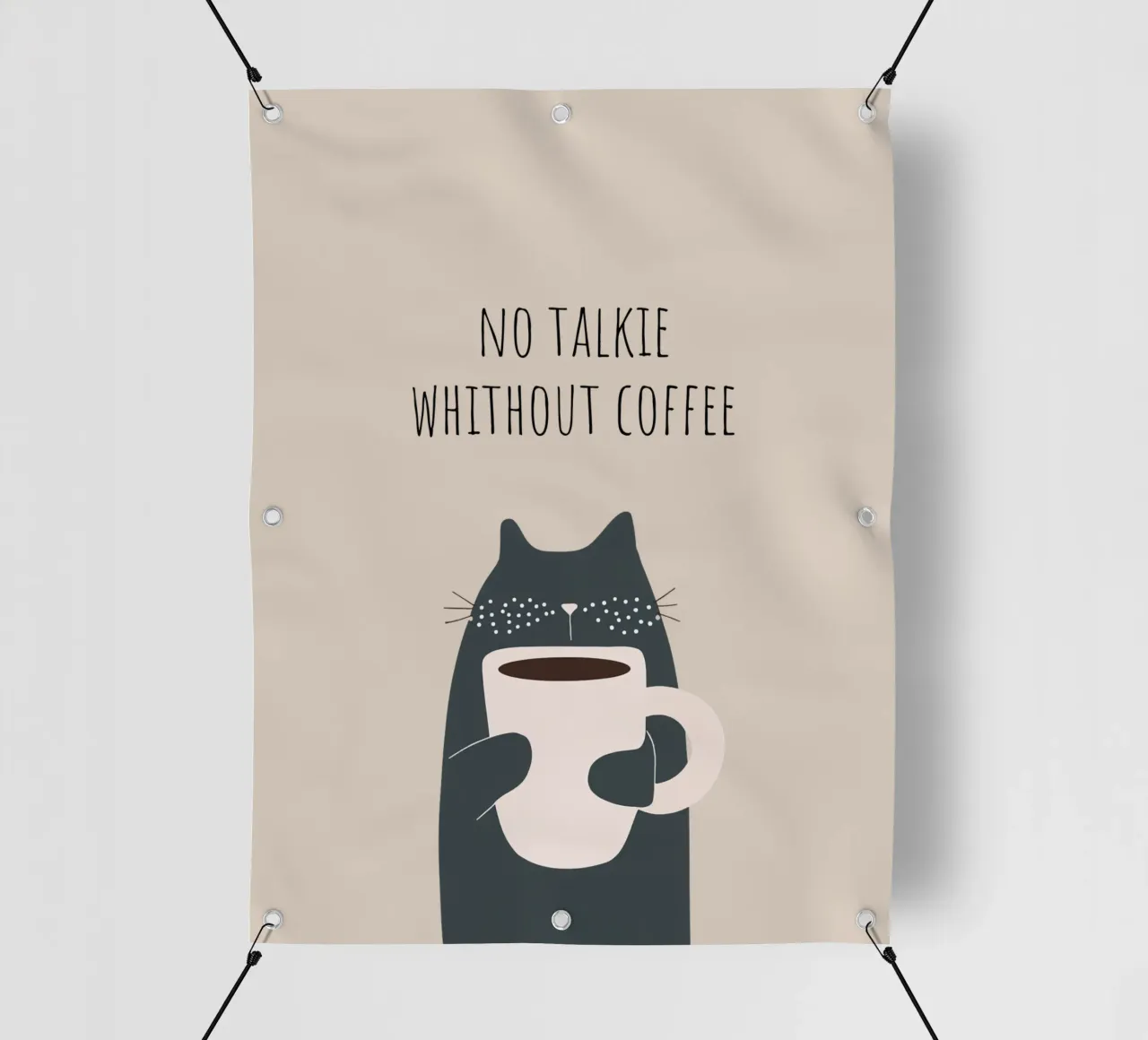 Non si parla senza caffè telo in pvc da Imaginative