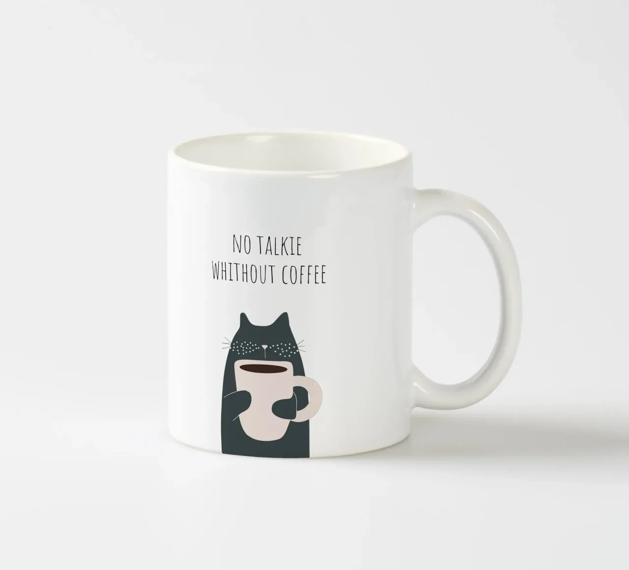 Non si parla senza caffè tazza in ceramica da Imaginative