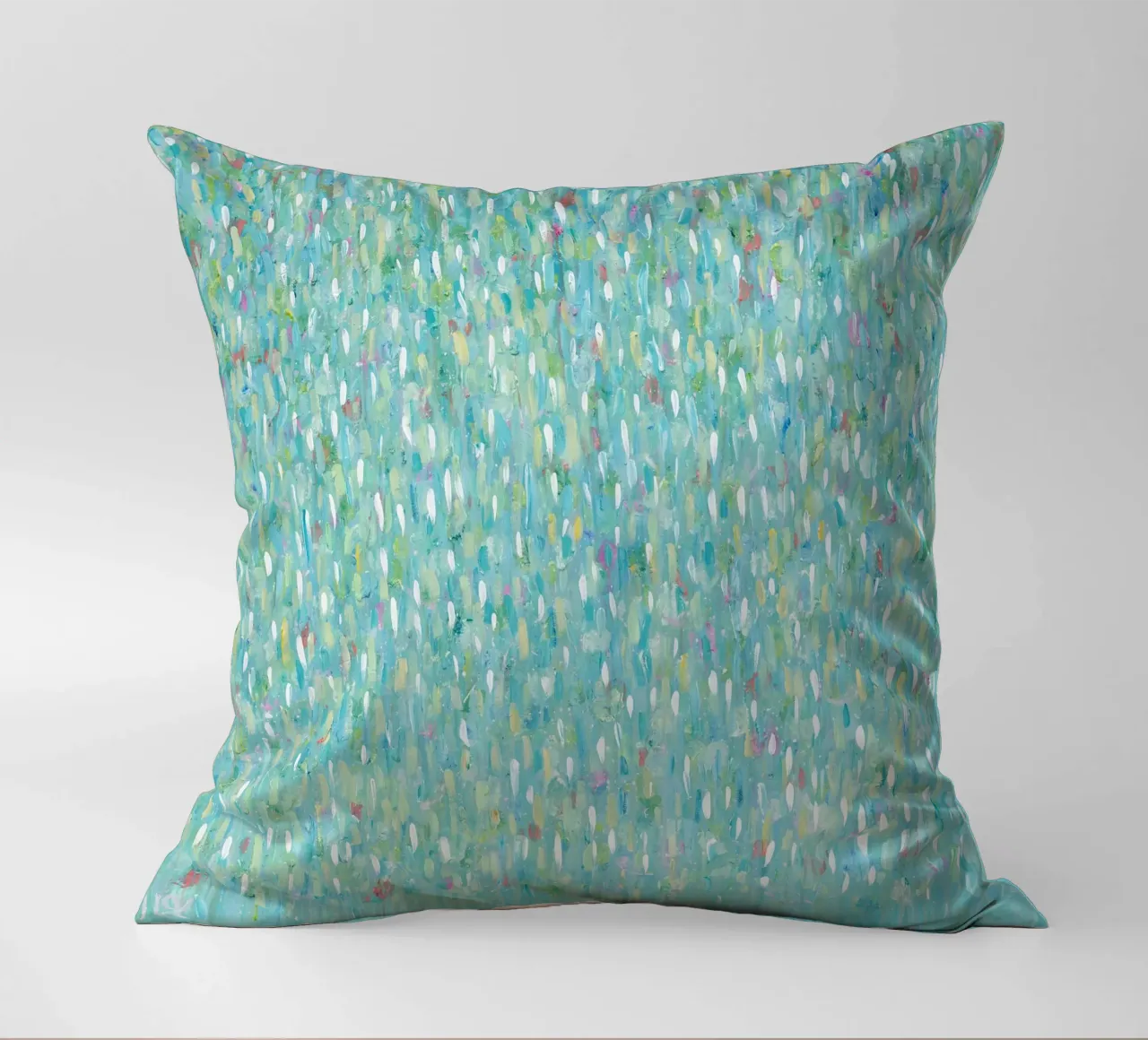 Clean Rainfall decorative cushion by Helen Joynson