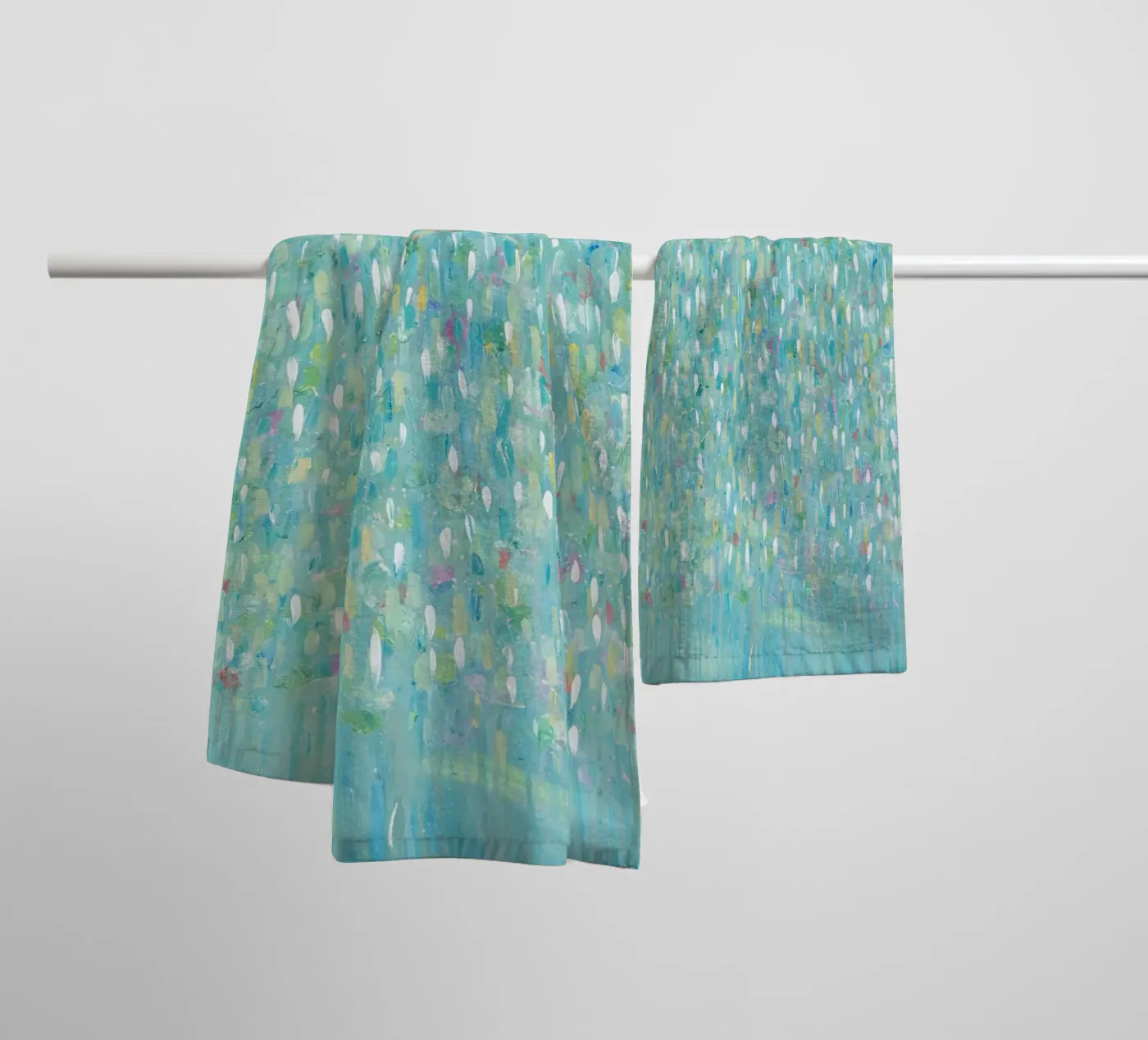 Clean Rainfall towel by Helen Joynson