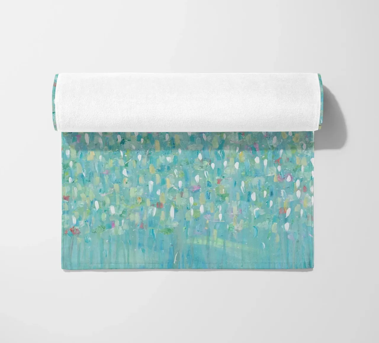 Clean Rainfall beach towel by Helen Joynson