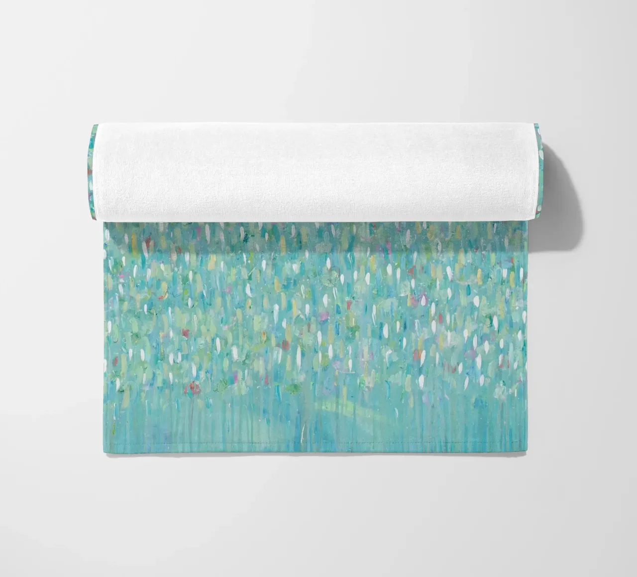Clean Rainfall beach towel by Helen Joynson