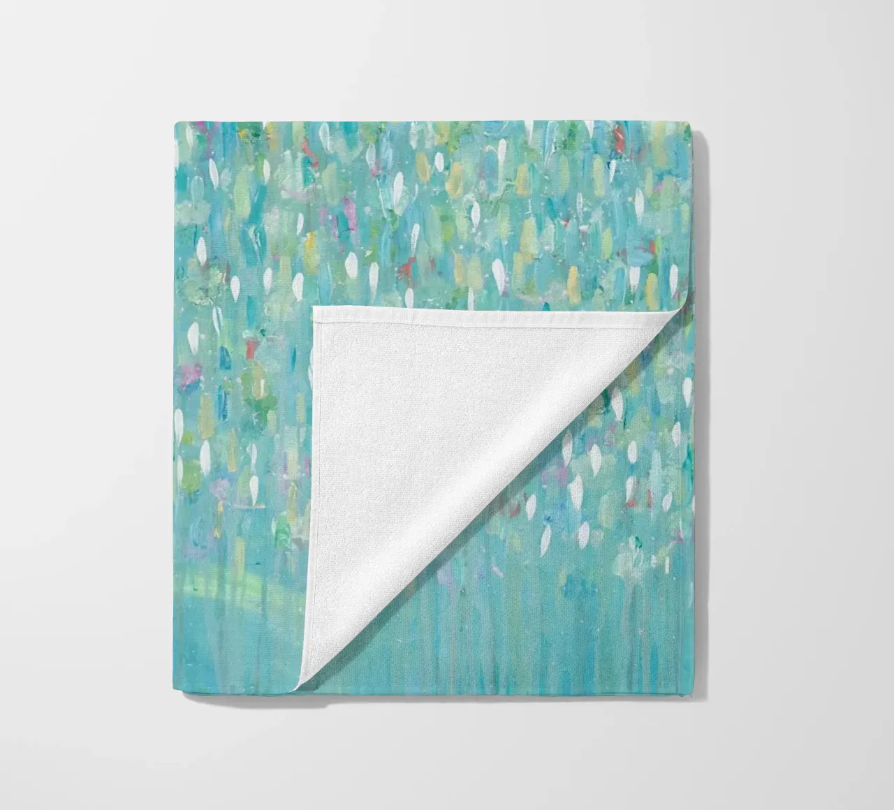 Clean Rainfall beach towel by Helen Joynson